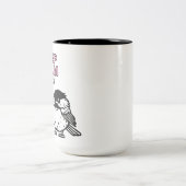 Behalt dich ruhig und vermassle dich nicht mit Mam Zweifarbige Tasse (Mittel)