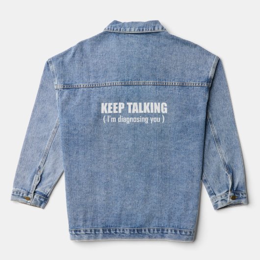 behalt, dich zu diagnostizieren jeansjacke (Rückseite)