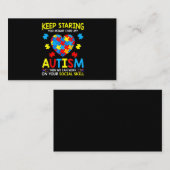 Behalt, dich zu stürzen, könnte meine Autismus hei Visitenkarte (Vorne/Hinten)