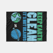 Behalt die Erde sauber sein nicht Uranus Shirt Fun Fleecedecke (Vorderseite (Horizontal))