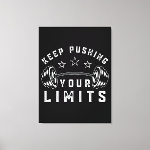 Behalt, die Limits für Ihr Fitnessangebot zu erhöh Leinwanddruck