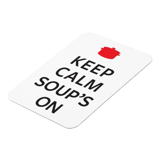 Behalt die ruhigen Soup's On Magnet (Linke Seite)