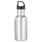 Behalt, die Welt zu schreiben, braucht Deine Musik Edelstahlflasche (Rückseite)