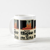Behalt diese in den USA Kaffeetasse (Vorderseite Links)
