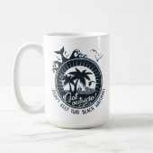 Behalt diesen Strand nicht Wartend | Tropische Pup Kaffeetasse (Links)