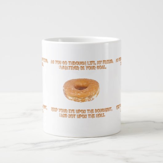 Behalt dir das Auge auf die Donuts Jumbo-Tasse (Vorderseite)