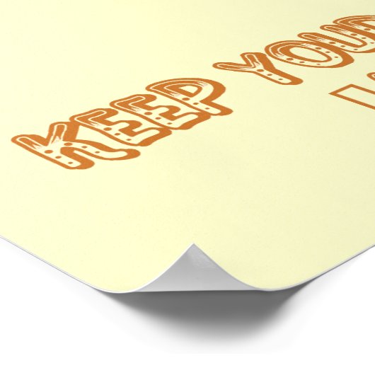 Behalt dir das Auge auf die Donuts Poster (Ecke)