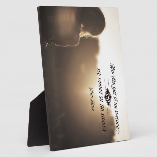 Behalt dir das Gesicht zum Sonnenschein Fotoplatte (Seite)