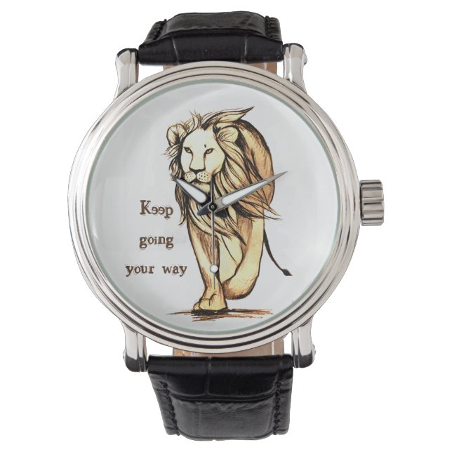 behalt dir den Weg zu gehen Armbanduhr (Vorderseite)