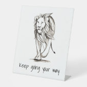 Behalt dir den Weg zu gehen Sockelschild (Vorderseite)