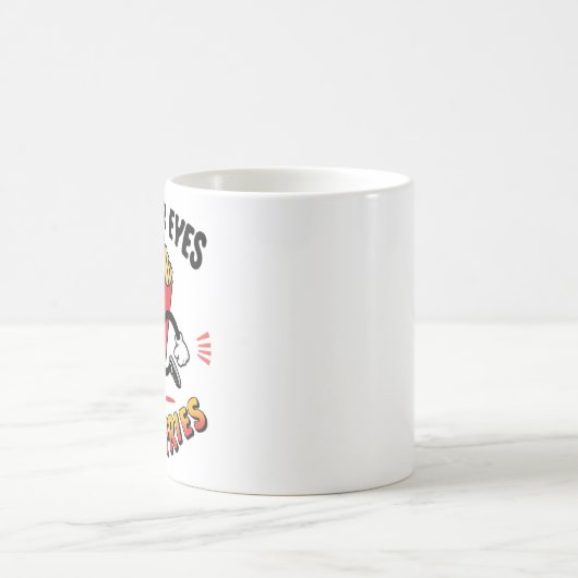 Behalt dir die Augen auf den Fries. Kaffeetasse (Mittel)