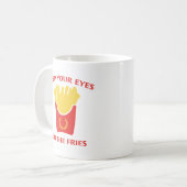Behalt dir die Augen auf den Fries. Kaffeetasse (Vorderseite Links)