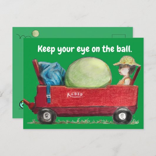 Behalt dir die Erinnerung Postcard. Postkarte (Vorne/Hinten)