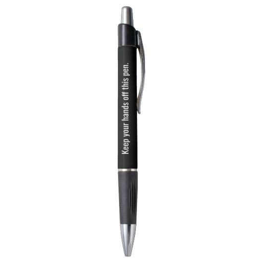 Behalt dir die Hände von diesem Stift Novelty (Unterseite (Vertikal))