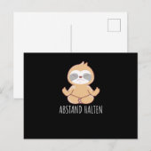 Behalt Distanz Postkarte (Vorne/Hinten)