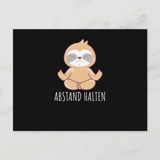 Behalt Distanz Postkarte (Vorderseite)