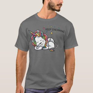 Behalt Dreaming Lion Unicorn Fairy Schwanz T-Shirt