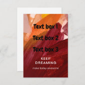 Behalt-Dreaming-Test Einladung (Vorne/Hinten)