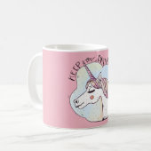 Behalt Dreaming Whimsical Unicorn Kaffeetasse (Vorderseite Links)