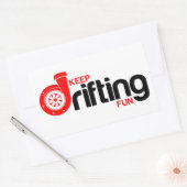 Behalt Drifting Fun Rechteckiger Aufkleber (Umschlag)