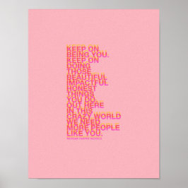 Behalt, du Poster zu sein