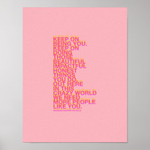 Behalt, du Poster zu sein