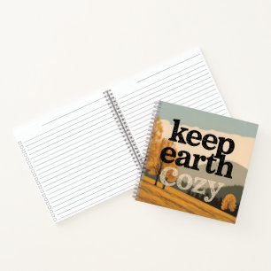Behalt Earth Cosy Vintag Herbst Öko Nachhaltig Art Notizblock