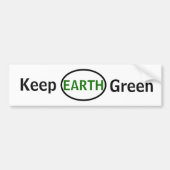Behalt Earth Green Autoaufkleber (Vorne)