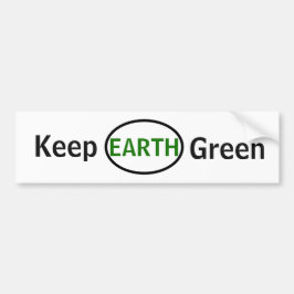 Behalt Earth Green Autoaufkleber