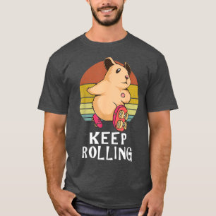 Behalt einer Hamsterwalze-Skaten T-Shirt