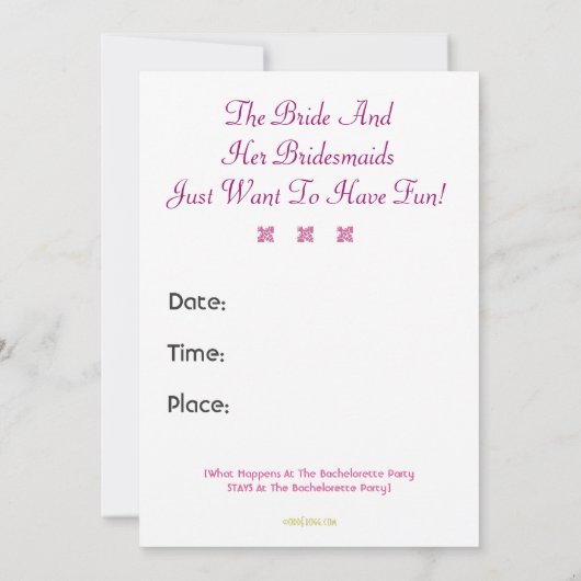 BEHALT einer individuellen Einladung für CALM Jung (Rückseite)