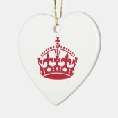 Behalt einer ruhelosen, roten Siegskrone Keramik Ornament (Links)