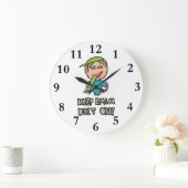 Behalt einer ruhigen Diät Große Wanduhr (Zuhause)