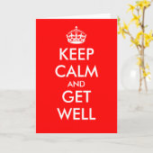 Behalt einer ruhigen Grußkarte | Ruhe behalten und Karte (Gelbe Blume)