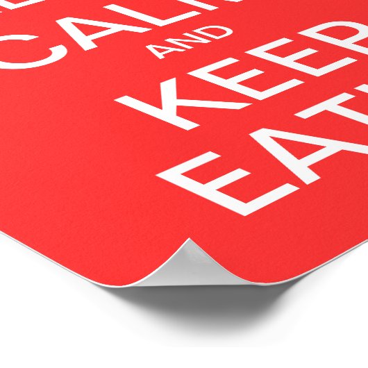 Behalt eines benutzerdefinierten Posters Poster (Ecke)