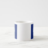 Behalt eines Calm Crown-Symbols auf Navy Blue Espressotasse (Vorderseite)