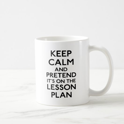 Behalt eines Calm Lesson Plans Kaffeetasse (Rechts)