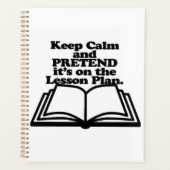 Behalt eines Calm Lesson Plans Planer (Vorderseite)