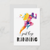 Behalt eines Motivierend Zitats für Runner Geschen (Vorne/Hinten)