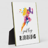 Behalt eines Motivierend Zitats für Runner Geschen Fotoplatte (Seite)