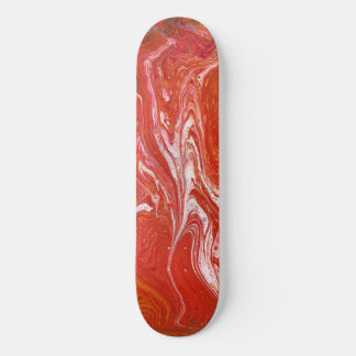 Behalt eines roten Skateboard-Decks für 1 Fahrer Skateboard