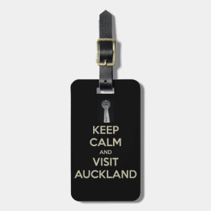 behalt eines ruhigen Besuchs in der Auckland Gepäckanhänger