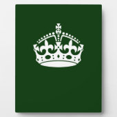 Behalt eines ruhigen Kronenzeichens auf Forest Gre Fotoplatte (Vorderseite)