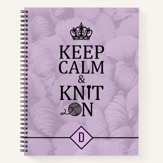 Behalt eines ruhigen Stricks auf Kunsthandwerk Notizblock (Vorderseite)
