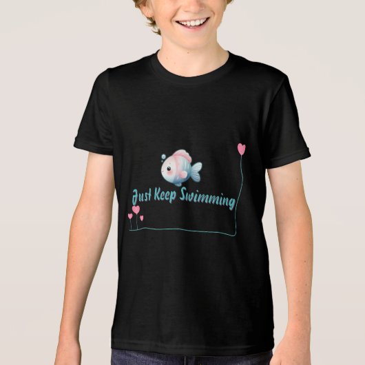Behalt einfach Axolotl Tri-Blend Shirt (Vorderseite)