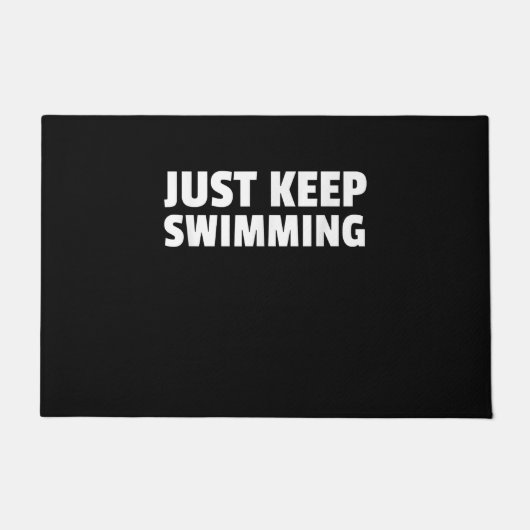 Behalt einfach das Schwimmdesign Fußmatte (Vorderseite)