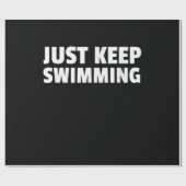 Behalt einfach das Schwimmdesign Geschenkpapier (Flach)