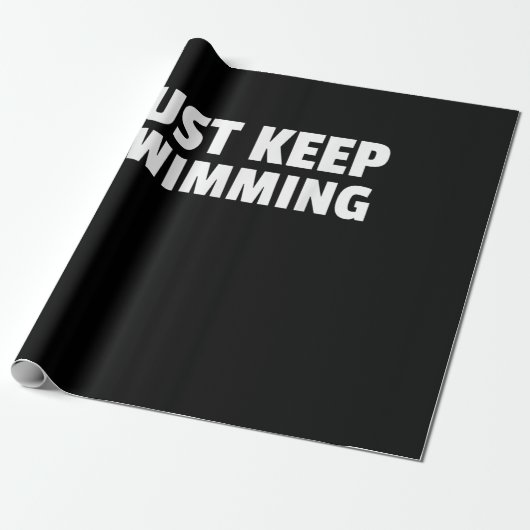 Behalt einfach das Schwimmdesign Geschenkpapier (Ungerollt)