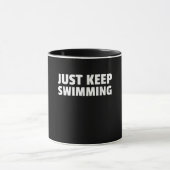 Behalt einfach das Schwimmdesign Tasse (Zentrum)