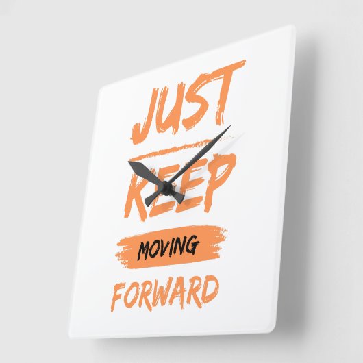 behalt einfach den Schritt zu verwerfen Quadratische Wanduhr (Winkel)